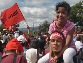 On the march against election fraud and corruption in Tegucigalpa