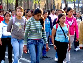 Protesters demand justice for the missing students from Ayotzinapa in Mexico