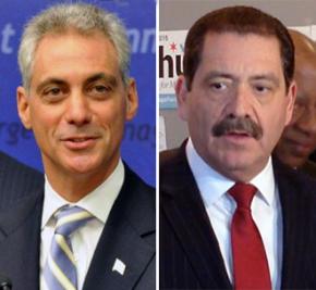 Rahm Emanuel and Jesus "Chuy" Garcia