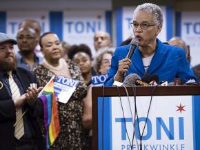 Cook County Board President Toni Preckwinkle announces her candidacy for Chicago mayor